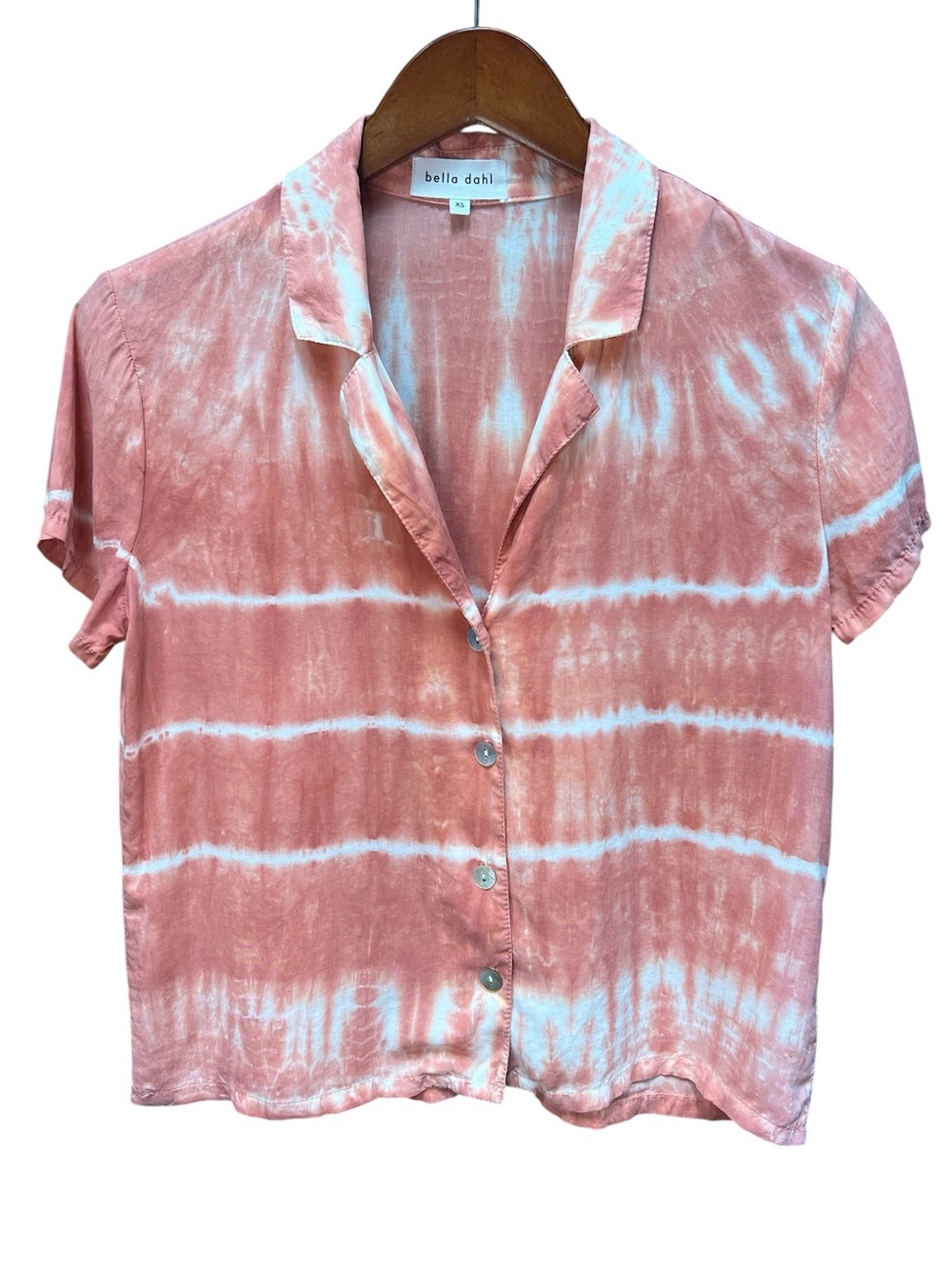Bella Dahl Tie-Dye Tencel Button-Up Blouse